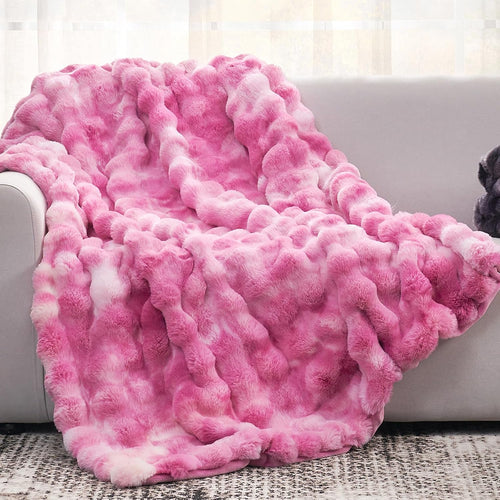 Cozy Faux Fur Throw Blanket